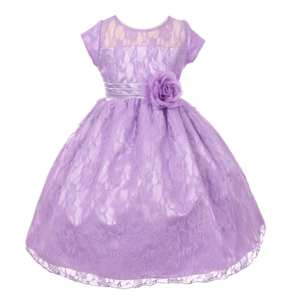 lilac lace bridesmaid dress