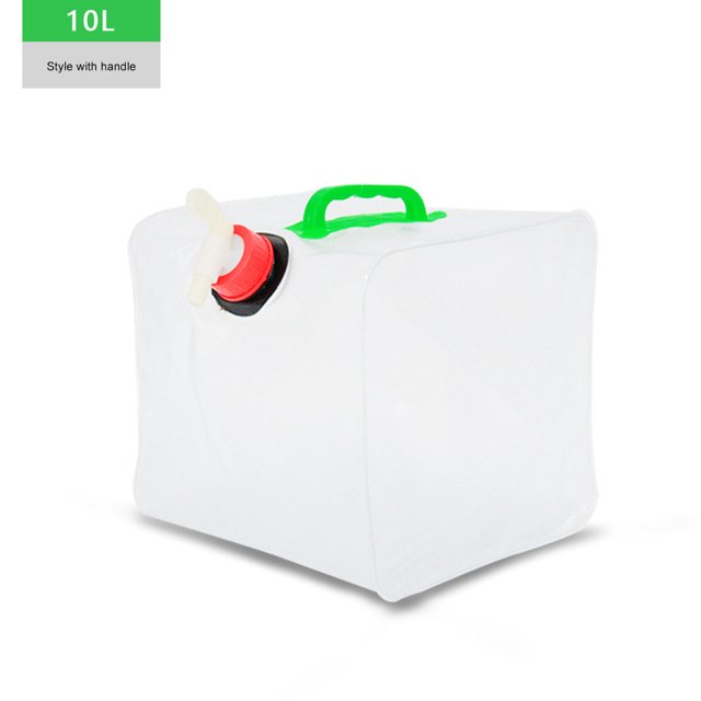 Cubo de agua portátil para exteriores, contenedor de agua con grifo sin fugas, gran capacidad para acampar, cocinar, Picnic, senderismo, 6/8/13/18L