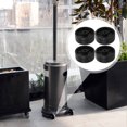 thumbnail image 2 of HONMEET 4-Pack Heavy Duty Black Round Patio Heater Caster Wheels for Smooth Mobility and Easy Replacement, 2 of 8