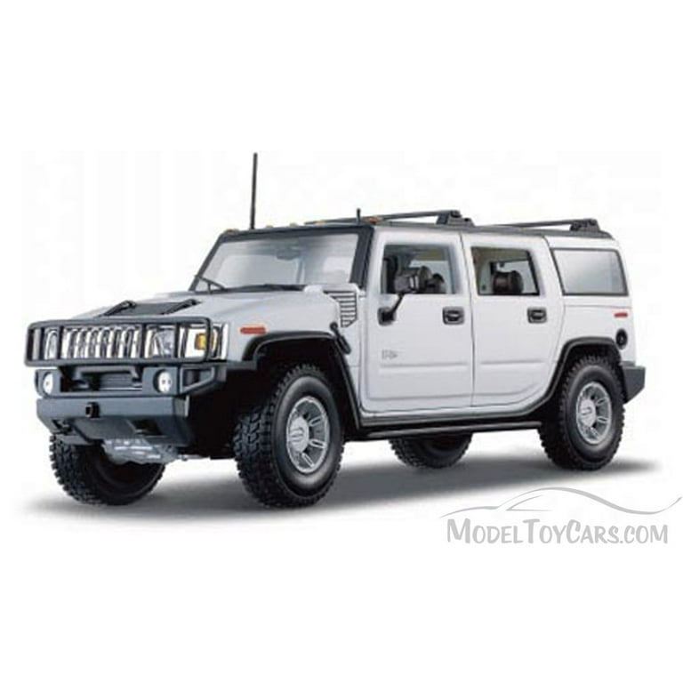 Hummer H2 SUV, White - Maisto Premiere 36631 - 1/18 Scale Diecast