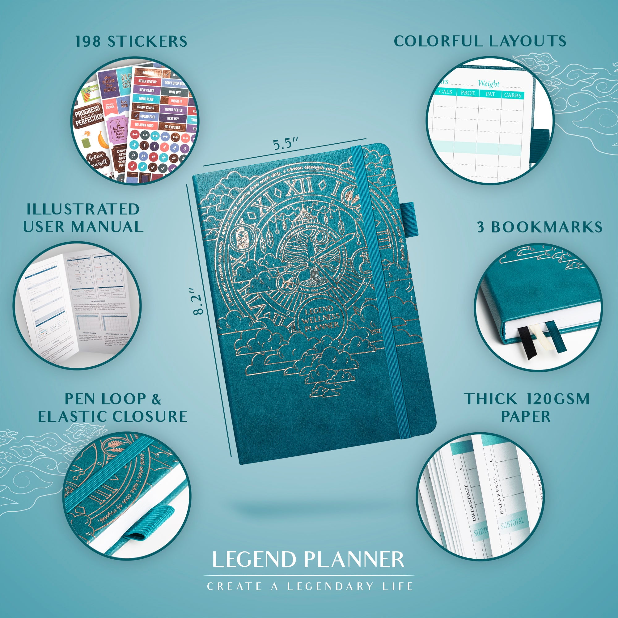 Legend Wellness Planner & Food Journal