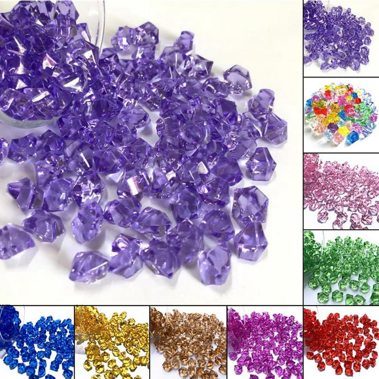 150 Pieces Pirate Treasure Multi-Color Acrylic Diamond Fake Jewels for Kids