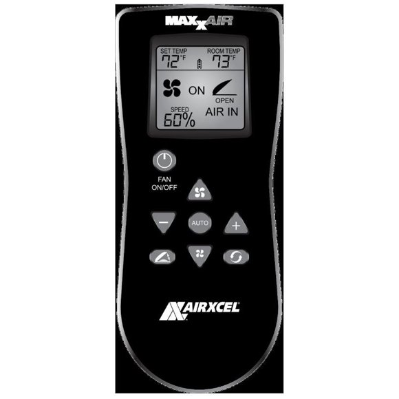 MaxxAir Solutions de Ventilation Télécommande de Ventilation de Toit 00A01150K Sans Fil; Noir