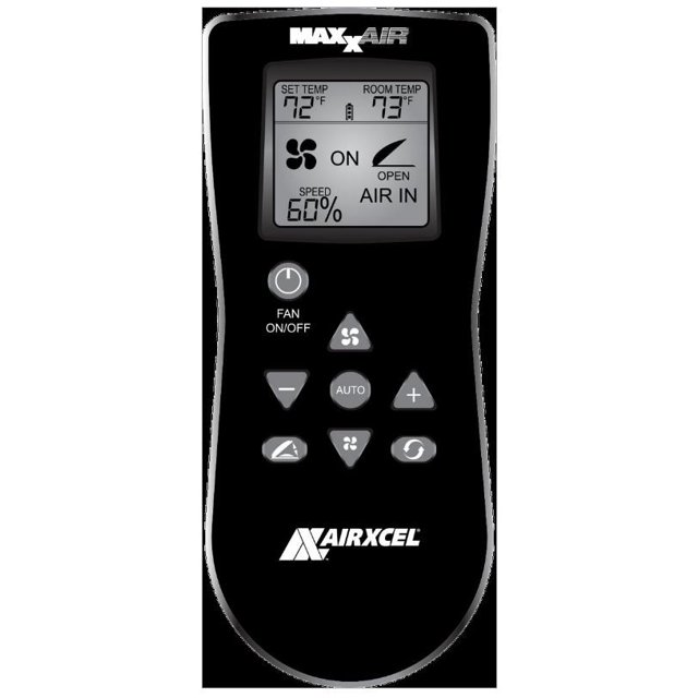 MaxxAir Solutions de Ventilation Télécommande de Ventilation de Toit 00A01150K Sans Fil; Noir