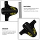 thumbnail image 5 of Wosthever Guardabarros de bicicleta Premium Guardabarros de carbono resistente al desgaste/Guardabarros de bicicleta trasera Engranajes de protección Ciclismo Amarillo Wosthever CZ13133-06B, 5 of 6