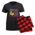 thumbnail image 5 of CafePress - Mad Chick 3L Breast Cancer Women's Dark Pajamas - Women's Short Sleeve Print T-Shirt and Pants Dark Cotton Pajama Set, 5 of 7