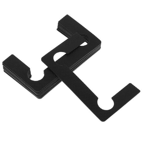 10 Pcs Bathroom Clip Gasket Hinge Replacement Pads Black Shower Door Pad Anti-slip Gasket