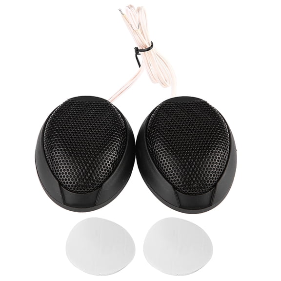 Mini altavoz para coche de 10 W, altavoz adhesivo redondo de audio, altavoz para automóvil con pegamento (negro) Jadeshay A
