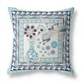 thumbnail image 6 of Love Your Vase Peacock Indoor/Outdoor Pillow with Removable Cover in Beige Black26x26, 6 of 8