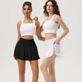 thumbnail image 2 of OQQ Women's 2-in-1 Basic 2-piece Skirt Versatile Stretch Casual Sports Tennis Mini Skirt, 2 of 8