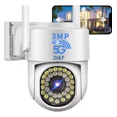 thumbnail image 1 of 2nlf® Ultra Hd 3mp Cámara De Seguridad Wifi Ip Al Aire Libre Color Blanco, 1 of 1