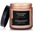 thumbnail image 1 of M&SENSE Cashmere Cloud - Jasmine & Wood Scented Candle, 11.6oz Natural Soy Wax Candle for Bathroom Bedroom, 70 Hours Burn Time Highly Scented Candle, 2 Wick Aromatherapy Candle Gift for Holiday, 1 of 7