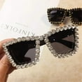 thumbnail image 4 of Oversized Rhinestone Diamond Glasses, 4 of 11