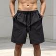 thumbnail image 2 of WERYOUNG Casual Solid Color Shorts For Men Versatile Everyday Wear Comfort Fit Knit Shorts Versatile Bottoms XXXXXL, 2 of 4