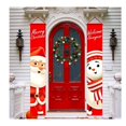 thumbnail image 1 of Decoración de porche, pancarta para puerta, juego de decoración para exteriores, letrero de Feliz Navidad para puerta de entrada, para colgar en la pared de la casa de campo y la ciudad al aire libre, 1 of 4