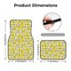 thumbnail image 5 of Fotbe Banana Juego de 4 Tapetes para Auto con Estampado – Alfombrillas de Goma Reforzada, Diseño Antideslizante, Protección para Todo el Año – Vehículos, Autos, Camionetas y SUVs, 5 of 7