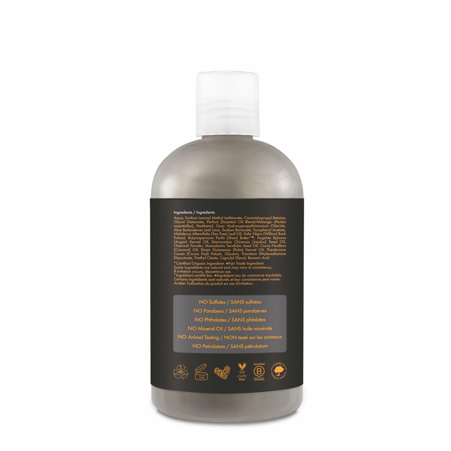 Shea Moisture African Black Soap Charcoal Deep Cleansing Shampoo