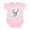 Petal Pink, variant on CafePress - Whitetail Deer Infant Bodysuit - Baby Light Bodysuit, Size Newborn - 24 Months