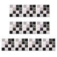 thumbnail image 5 of 10Pcs/Set Flat Mosaic Tiles Sticker Transfers Covers For Kitchen Bathroom Wall Strickers Gloss Waterproof Film 3D Wall Decals, 5 of 9