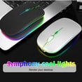 thumbnail image 4 of 2.4GHz & Bluetooth Mouse, Rechargeable Wireless LED Mouse for Motorola XOOM MZ604 ALso Compatible with TV / Laptop / PC / Mac / iPad pro / Computer / Tablet / Android - Turquoise, 4 of 7