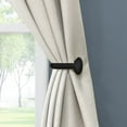 thumbnail image 4 of Lumi 3/4 in. Dia. Curtain Holdback (2-Pack / 4-Pack) 2 PACK - Matte Black, 4 of 5