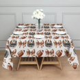 thumbnail image 3 of Football Helmets with Bows Pattern Square Tablecloth,Waterproof Square Table Cover,Wipeable Spillproof Washable Table Cover for Home Kitchen Party Decor 52"x52"(132x132cm), 3 of 6