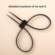 thumbnail image 3 of Yuarrent Puños flexibles Doble hebilla Desechable Zip Tie Esposas Dureza Cable Esposas Aplicación de la seguridad Trabajo de jardinería Almacenamiento y organización del hogar, 3 of 6