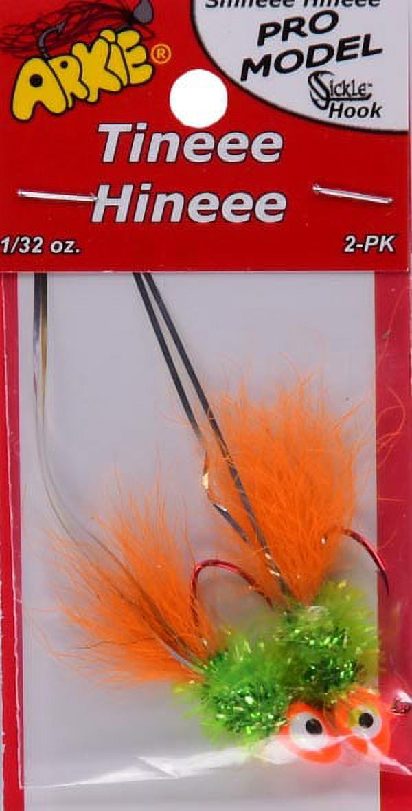 (2 pack) Arkie Lures Pro Model Tiny Hineee Jig, Burnt Chicken Color, 1/32 oz.