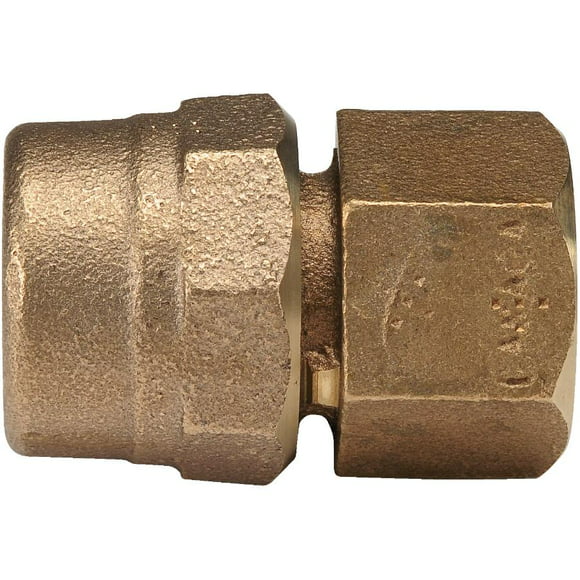 3/4" Compression x 3/4" FPT Brass Adapter