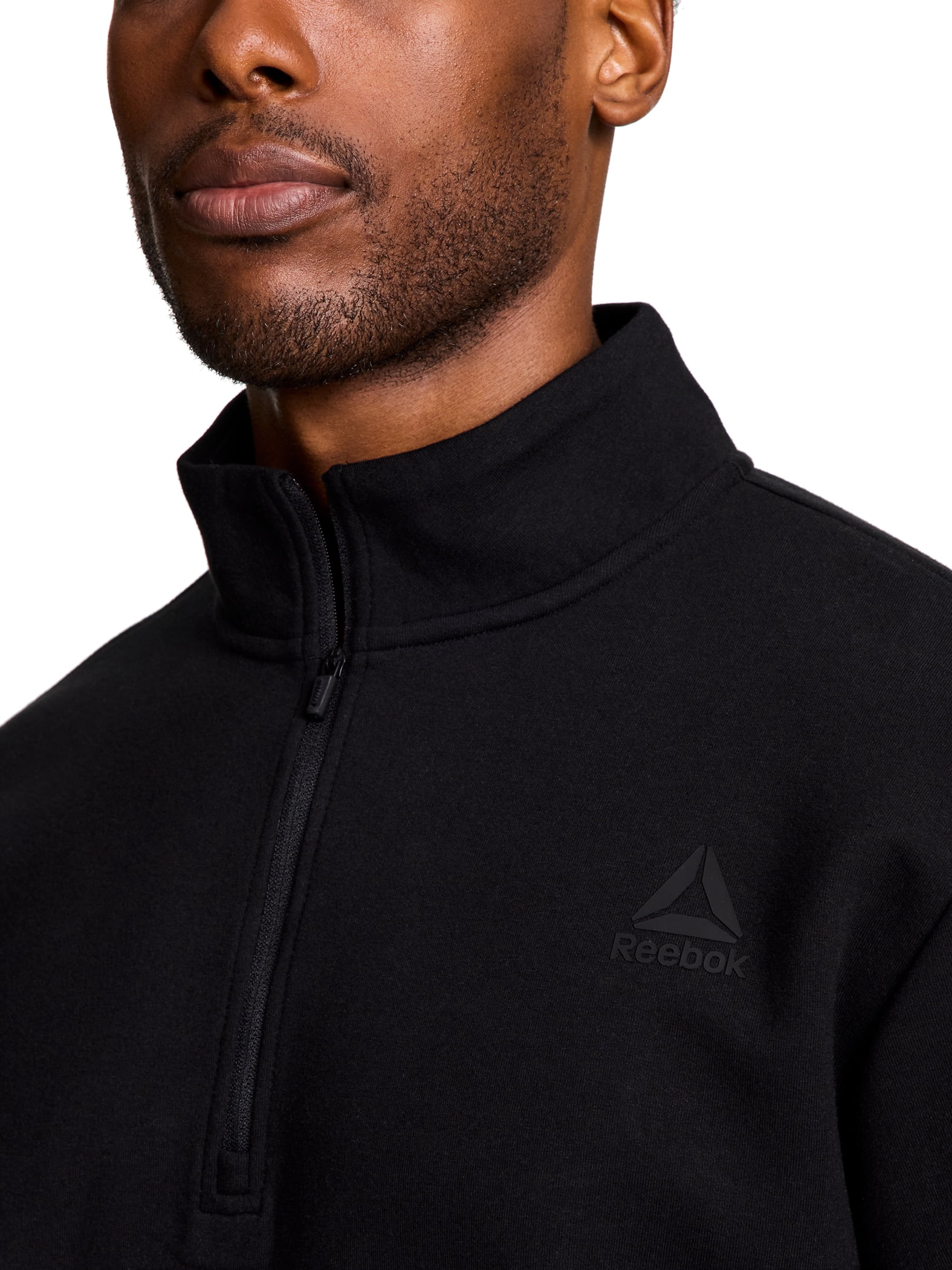Reebok Men's and Big Men's Unwind Mock Neck Quarter Zip Sweatshirt, Sizes XS-5XL