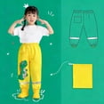 thumbnail image 4 of EnJoCho Kids Rain Pants Boys Girls 𝖶aterproof Trousers Toddlers Mud Dirty Proof Stirrups Reflective Mud Pants 1-8 Years Outdoor Adventure Playwear Bottoms, 4 of 4