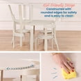 thumbnail image 5 of ECR4Kids Bentwood Table and Curved Back Chair Set, Kids Furniture, White Wash, 5-Piece, 5 of 9