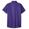 thumbnail image 6 of Yellow Rooster Womens Short Sleeve Easy Care Shirt Purple/Light Stone L, 6 of 6