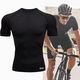 thumbnail image 3 of Playera Licra  Bloosom Deportiva Compresión Correr Manga Corta Gym Negro XL, 3 of 5
