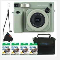 Fujifilm Instax Wide 400 Instant Film Camera Bundle with Fuji Instax Wide Instant Film Color Print (80 Sheets) Travel Bag and Lens Cleaning Kit