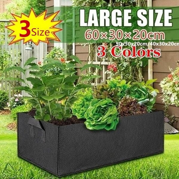 Details about   MIXNOVO 8 Pack 7 Gallon Grow Bags for Garden Plant Heavy Duty 400G Thickened No 