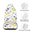 thumbnail image 3 of Lsque Hawaiian Coconut Tree Pattern Car Seat Covers for Front Seats , Waterproof Seat Covers for Cars, Sporty Front Seat Covers,Car Seat Cover Protector Front Seats, 3 of 5