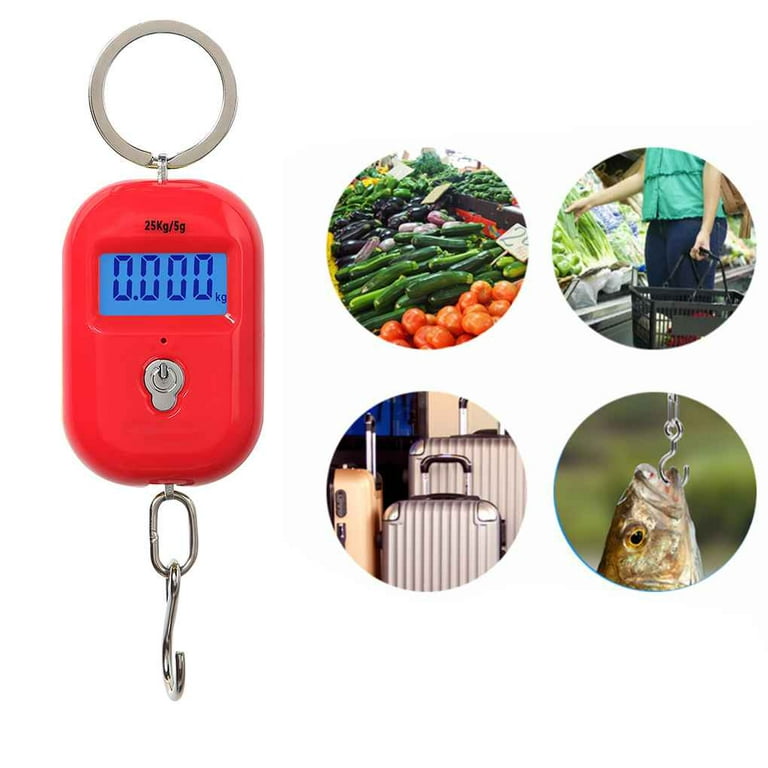 Digital Fish Scale Postal Hanging Hook Luggage Weight LCD Mini Portable 110  lb