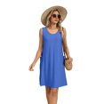 thumbnail image 3 of Maillot de Bain pour Femmes 2026 Maillot de Bain Vêtements de Vacances à la Plage pour Femmes Robe Mini Torsadée Bleu Foncé S, 3 of 8