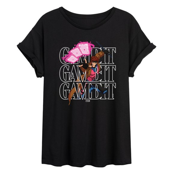 X-Men - X-Men Gambit Stack Oversized Graphic T-Shirt