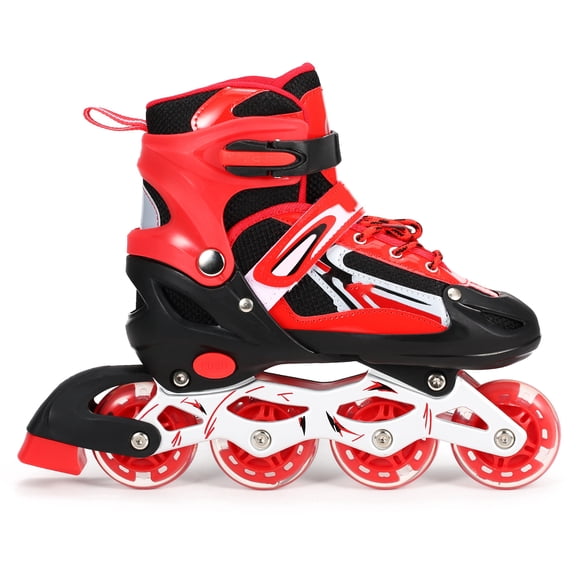 Patines en línea con iluminación Ajustable, ruedas iluminadas, Rodamientos abec-7, para niños, niñas, niños, hombres y mojeres con bolsa
