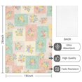 thumbnail image 2 of 2 Pcs Pioneer Flower Floral Print Pattern Kitchen Towels, Funny Microfiber Dish Towel Set, 18" X 26" Tea Towels, 2 of 6