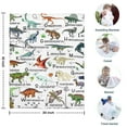 thumbnail image 4 of Colorful Dinosaurs Alphabet Pattern Blanket,Comfortable Soft Lamb Wool Throw Blanket,All Season,Warm Lightweight Blankets for Sofa Bed Couch Living Room Chair,30"x40", 4 of 4