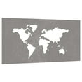 thumbnail image 5 of vidaXL Brown Patio Wall Decoration Corten Steel World Map Design, 5 of 7