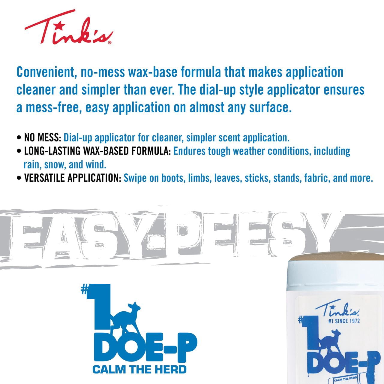 Tink's #1 DoeP Calming Stick Natural 2.75 oz