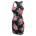 thumbnail image 3 of MixMatchy Women's Fitted Sleeveless Sexy Bodycon Round Neck Mini Dress, 3 of 3