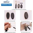 thumbnail image 4 of Car Key Fob Cover Fit for Niss-an Altima Rogue Sentra Pathfinder Armada Maxima Murano 5 Buttons Soft TPU Smart Key Case White Key Protector with Bling Leather Keychain,1,Black, 4 of 6