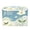 Teal Hummingbird Art, variant on 40L Lidded Home Storage Bins Foldable Storage Box with Handle for Home Bedroom Closet, Blue Sea Printed