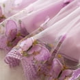 thumbnail image 6 of SonxaHe Infant Girl Elegant Dress Flutter Sleeve Embroidery Evening Gown Kids Stylish Birthday Celebration Dresses Purple,Size 12-18 M, 6 of 8