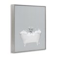 thumbnail image 2 of Stupell Industries Rustic Lodge White Tiger Blue Bath Cute Gray Framed Giclee Art, 11 x 14, by Leah Straatsma, 2 of 7
